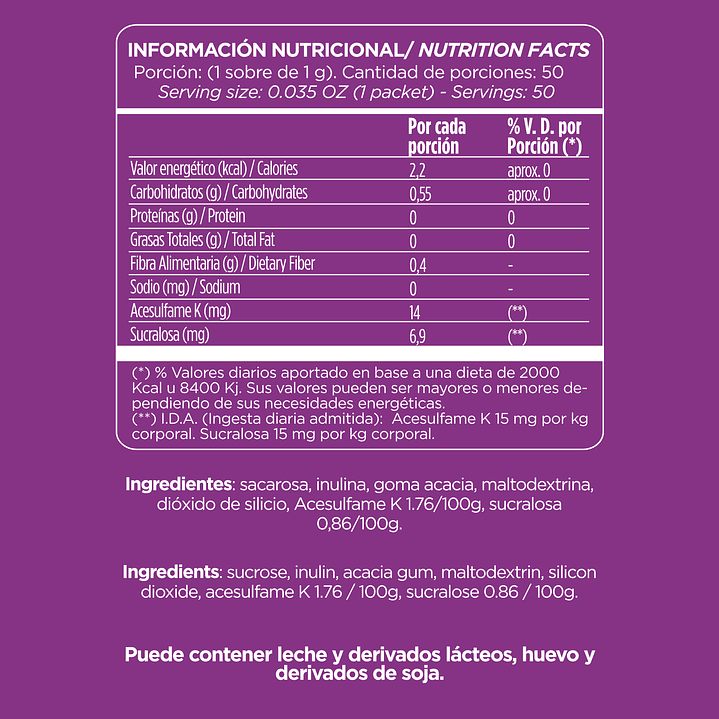 Dulkré Fructofibra - Sobres - 50 sobres 5