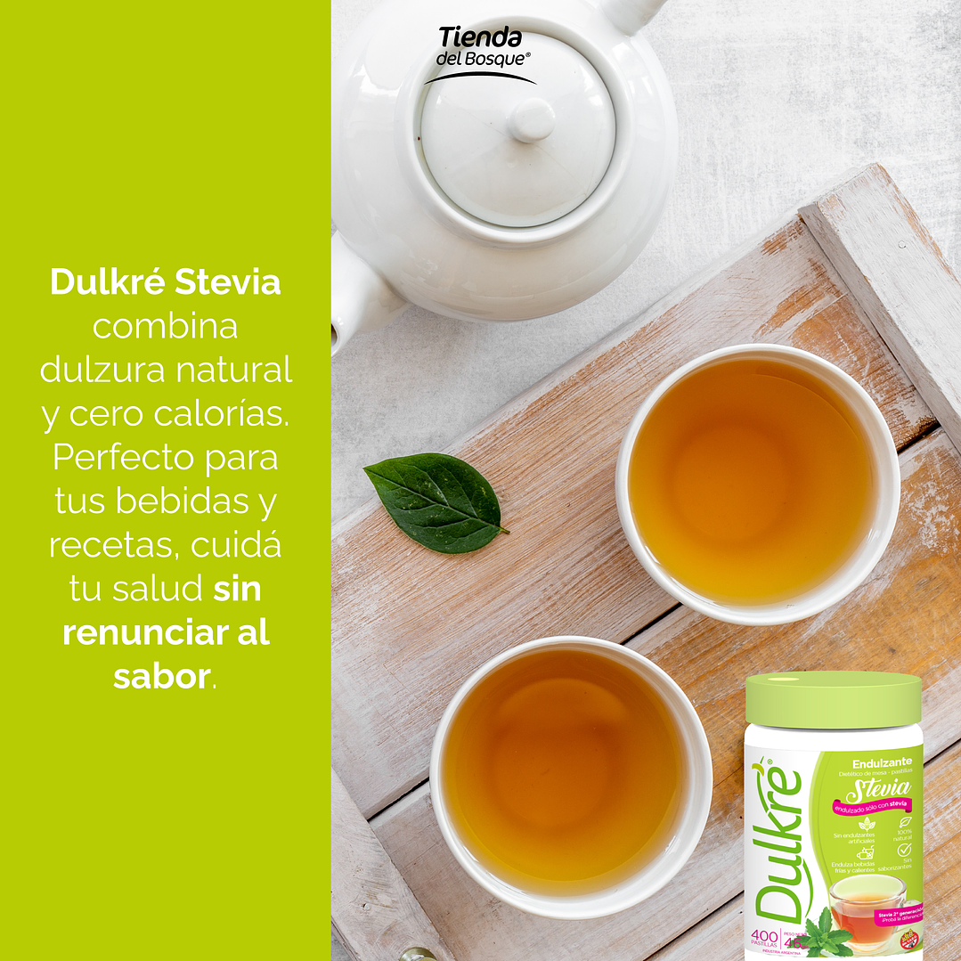 Dulkré Stevia - Pastillas - 400 comprimidos 6