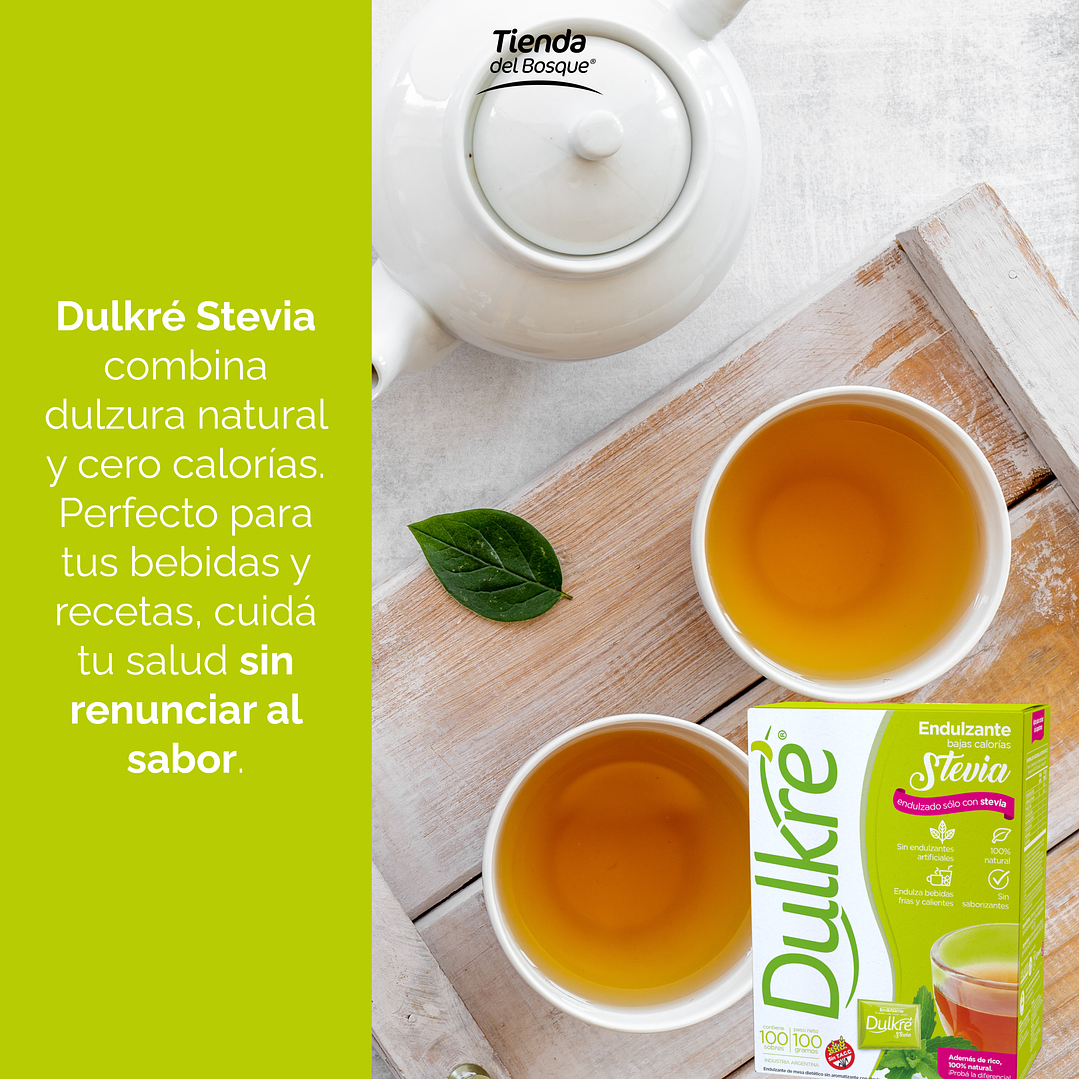 Dulkré Stevia - Sobres - 100 sobres 6