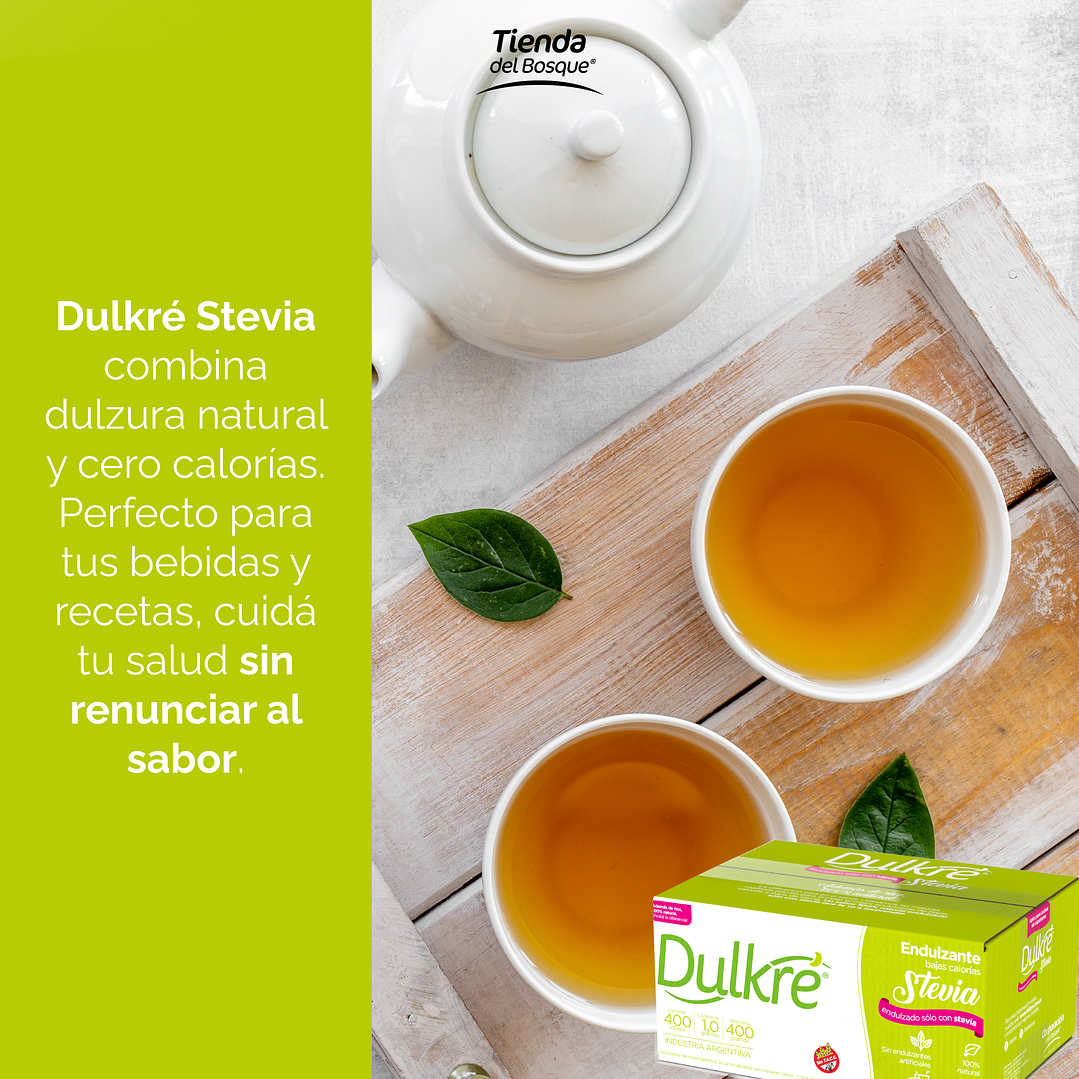 Dulkré Stevia - Sobres - 400 sobres 6