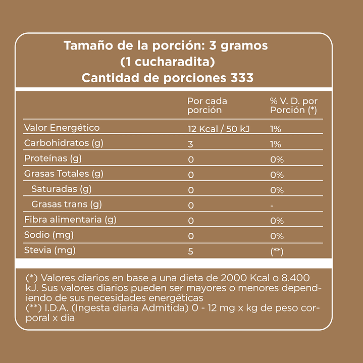 Dulkré Light 500g - Azucar Mascabo + Stevia 4