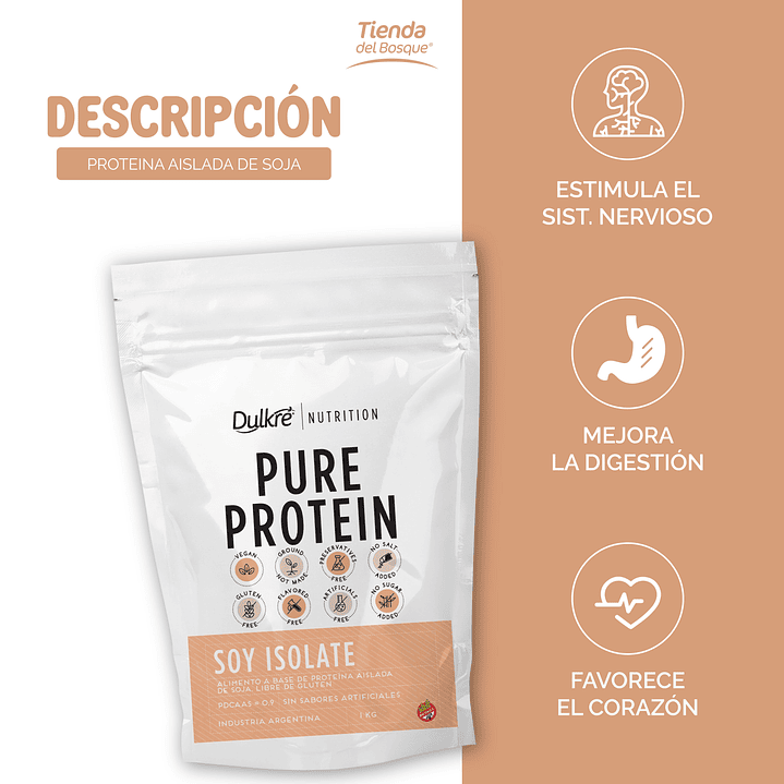Proteína vegana - Aislada de Soja 1 Kg 2