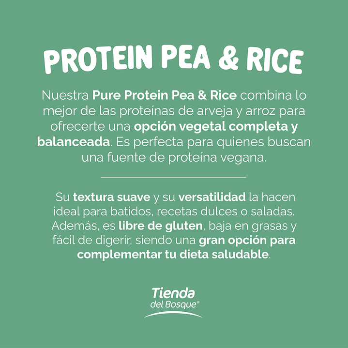 Proteína vegana - Arveja & Arroz 1 Kg 3