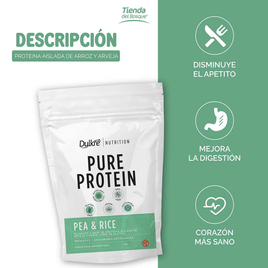 Proteína vegana - Arveja & Arroz 1 Kg 2