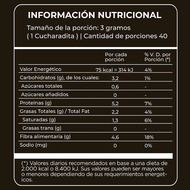 Cacao Amargo Puro 120 grs 5