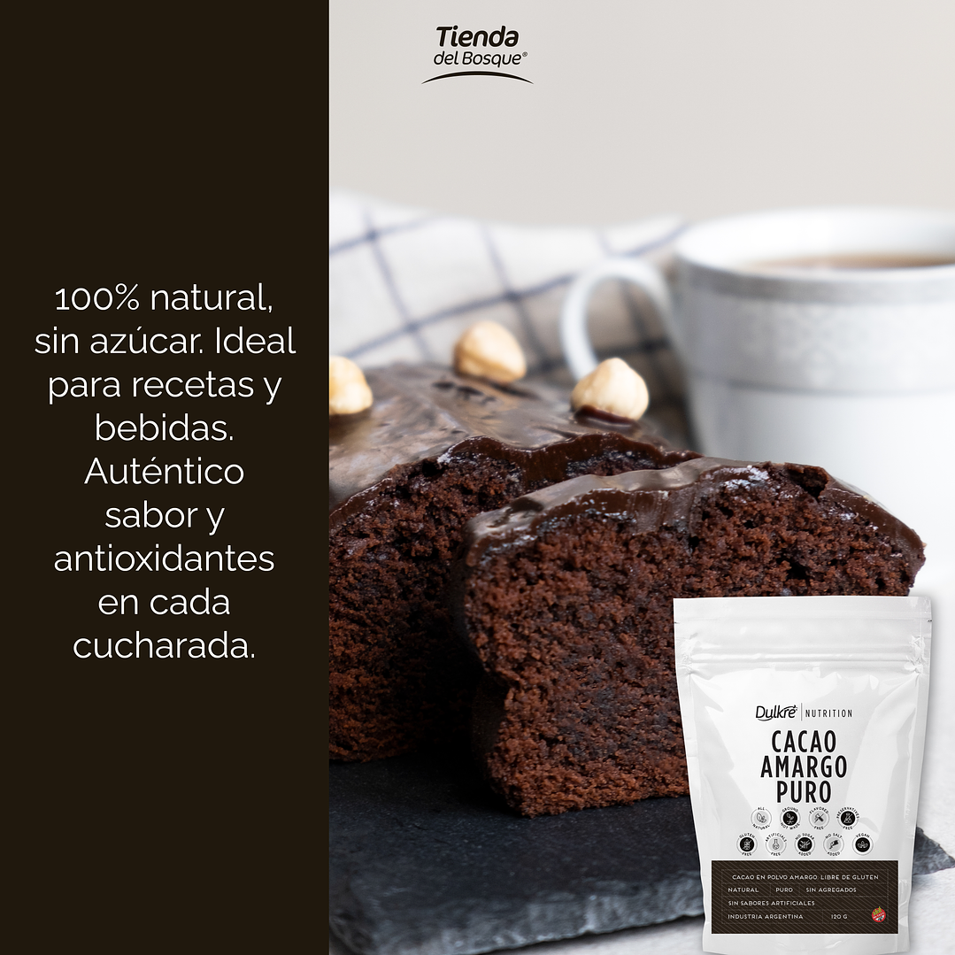 Cacao Amargo Puro 120 grs 6