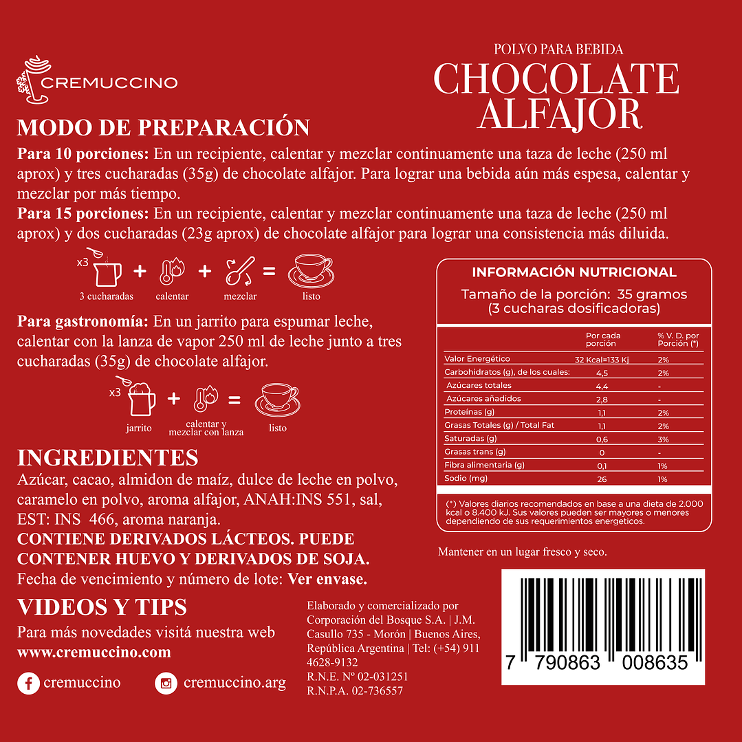 Chocolate Alfajor 875g 7