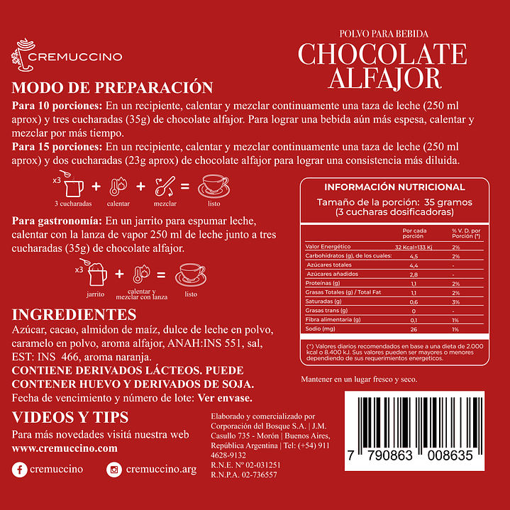 Chocolate Alfajor 875g 7