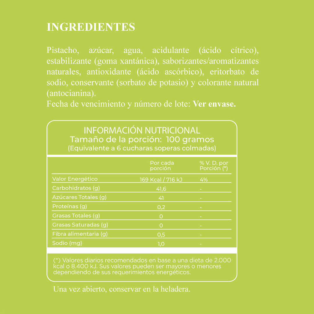 Salsa Pistacho 1,15 Kg 4