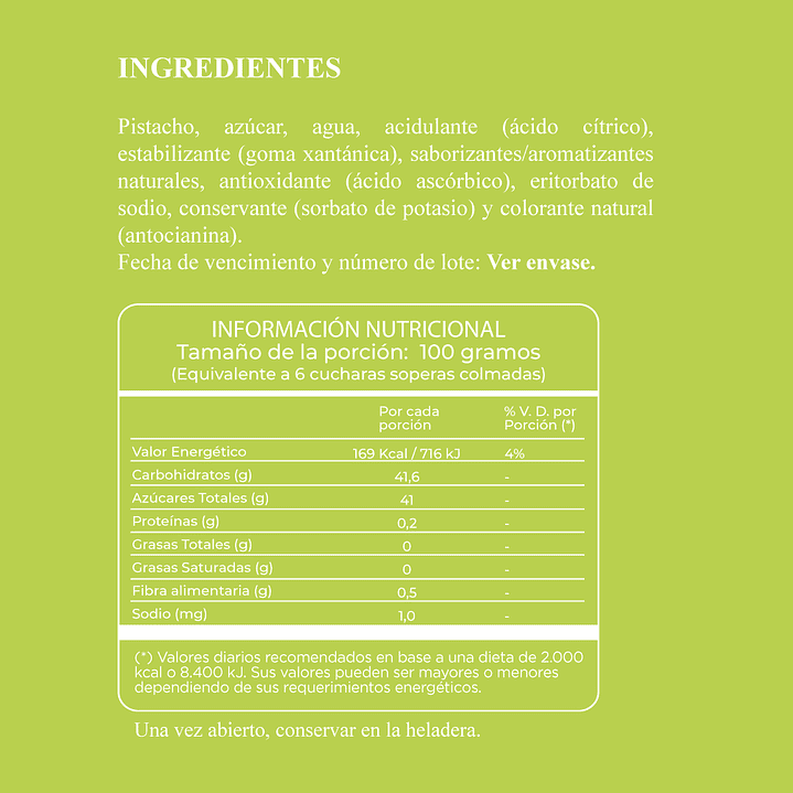 Salsa Pistacho 1,15 Kg 4