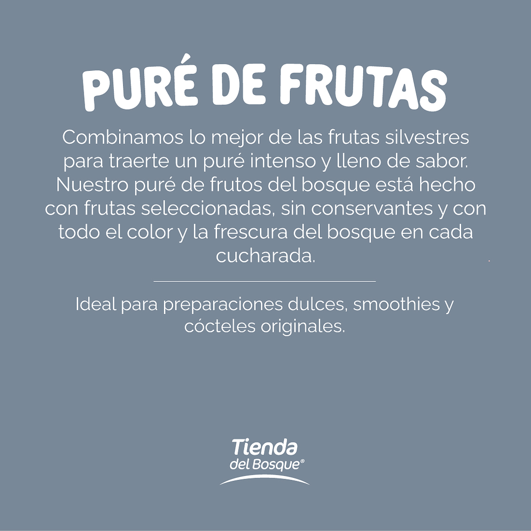 Pure de Frutos del bosque 1,13 Kg/ 1 Lt 3