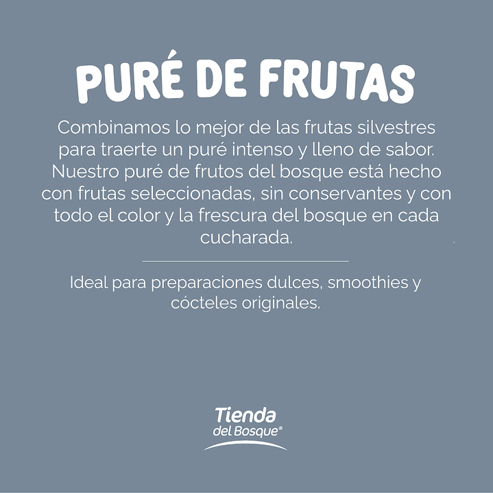 Pure de Frutos del bosque 1,13 Kg/ 1 Lt 3