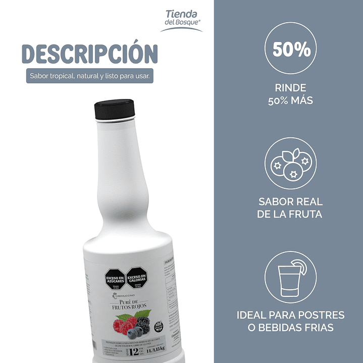Pure de Frutos del bosque 1,13 Kg/ 1 Lt 2