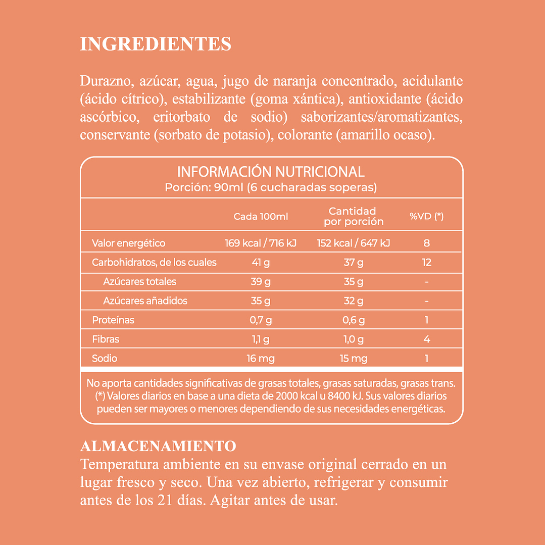 Pure de Durazno y Naranja 1,13 Kg/ 1 Lt 4