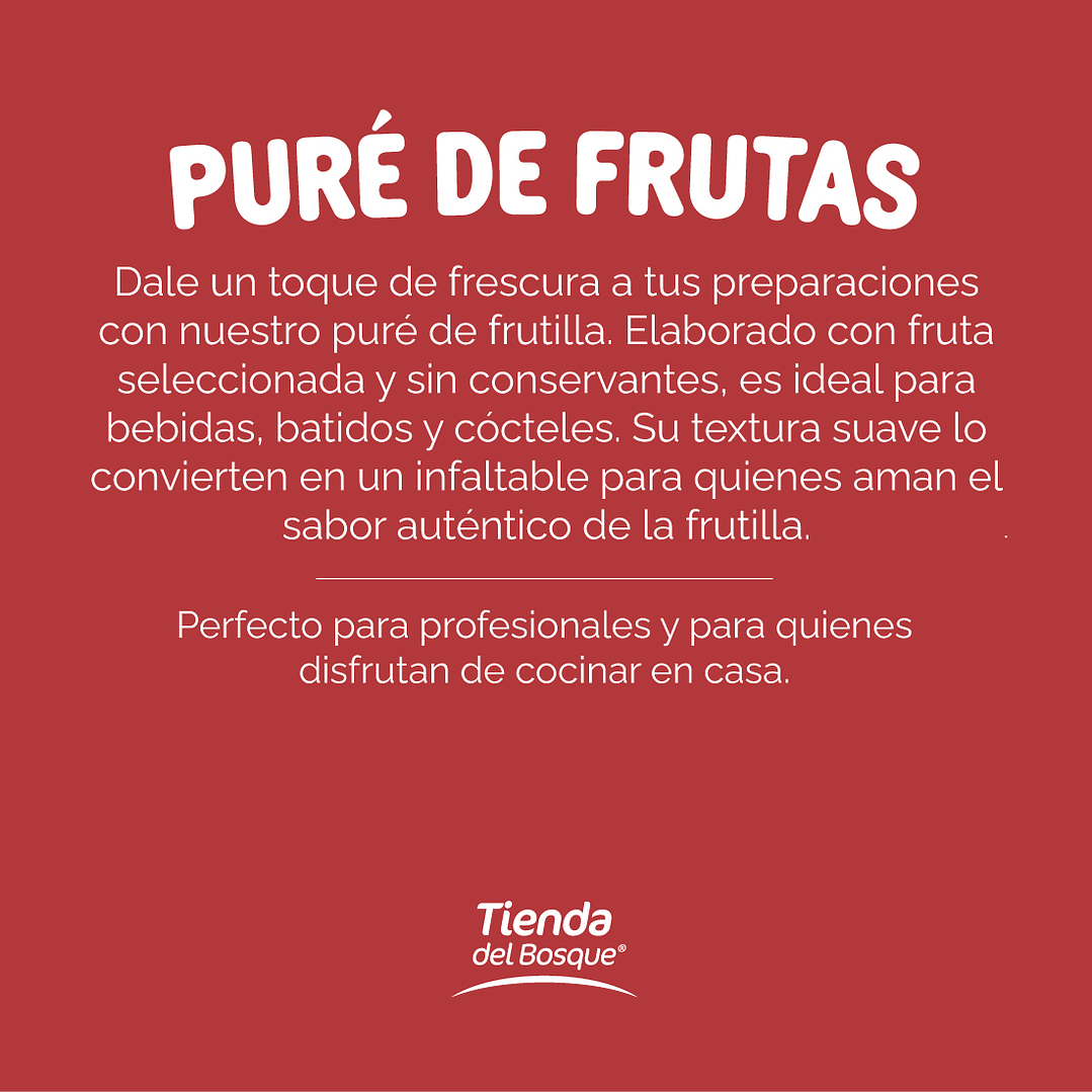 Pure de Frutilla 1,13 Kg/ 1 Lt 3