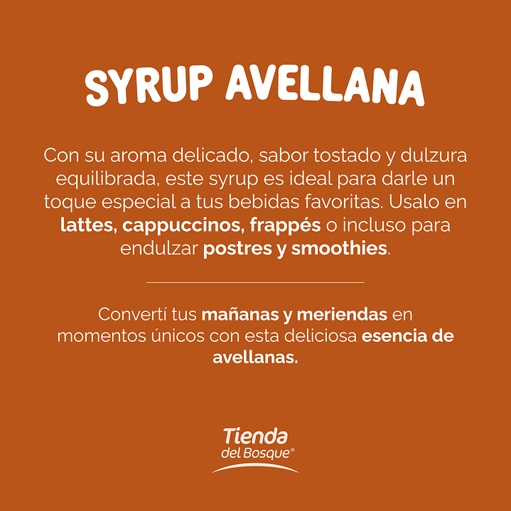 Syrup Avellana 1 Lt 3