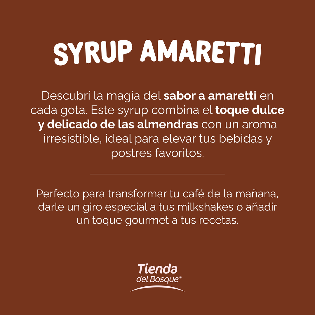 Syrup Amaretti 1 Lt 6