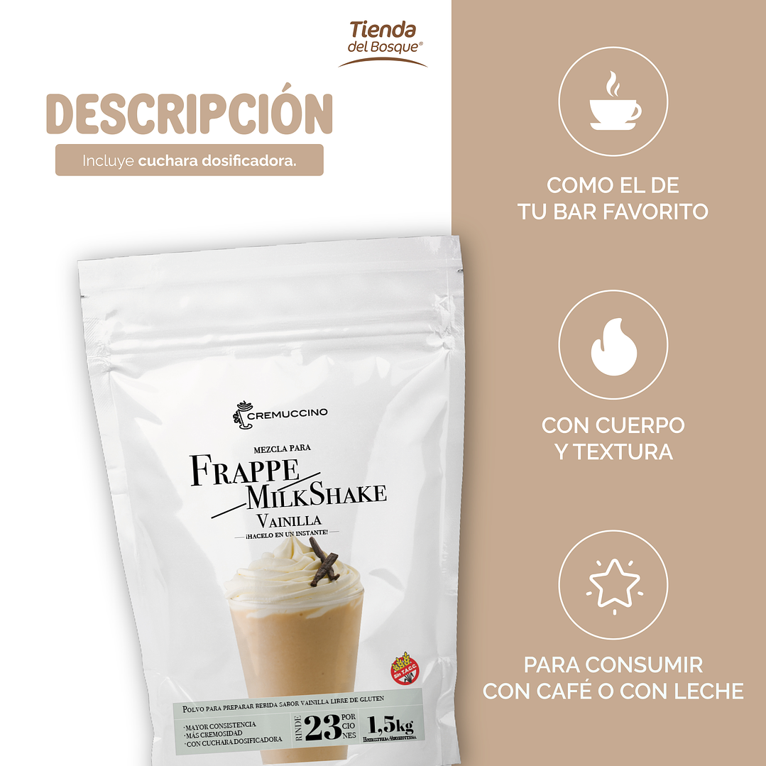 Frappe / Milkshake Vainilla 1,5 kg 2