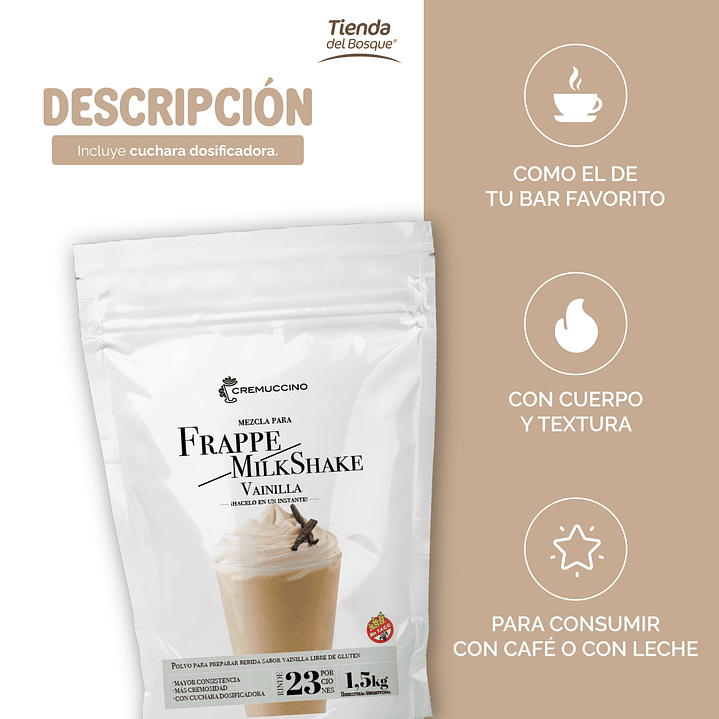 Frappe / Milkshake Vainilla 1,5 kg 2