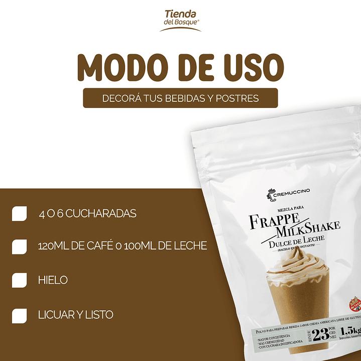 Frappe / Milkshake Dulce de leche 1,5 kg 3
