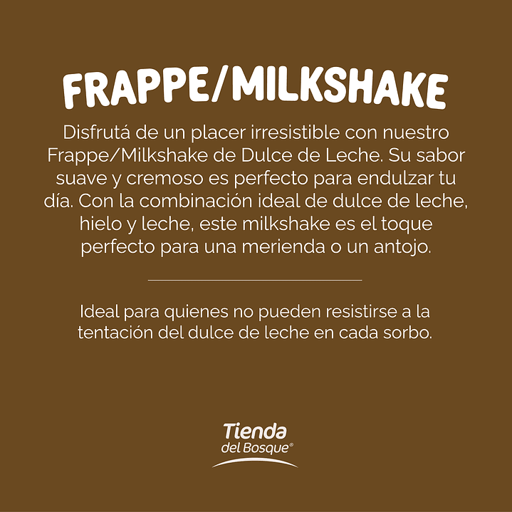 Frappe / Milkshake Dulce de leche 1,5 kg 4