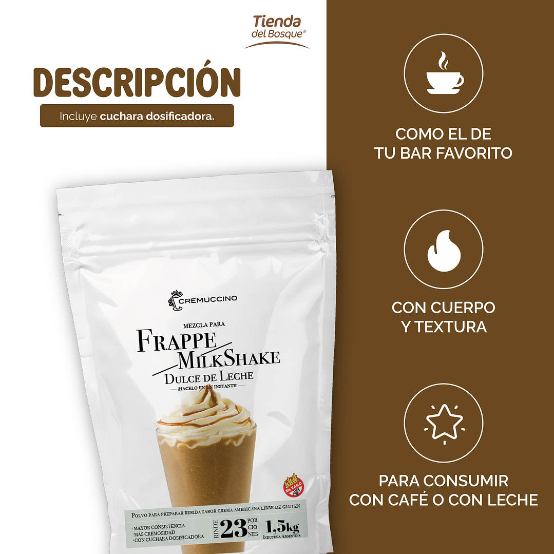 Frappe / Milkshake Dulce de leche 1,5 kg 2
