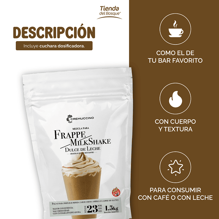 Frappe / Milkshake Dulce de leche 1,5 kg 2