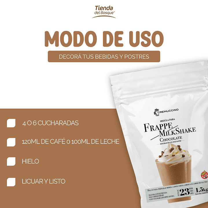 Frappe / Milkshake Chocolate 1,5 kg 3