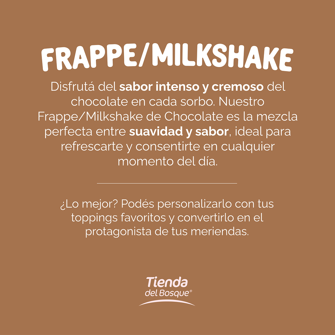 Frappe / Milkshake Chocolate 1,5 kg 4