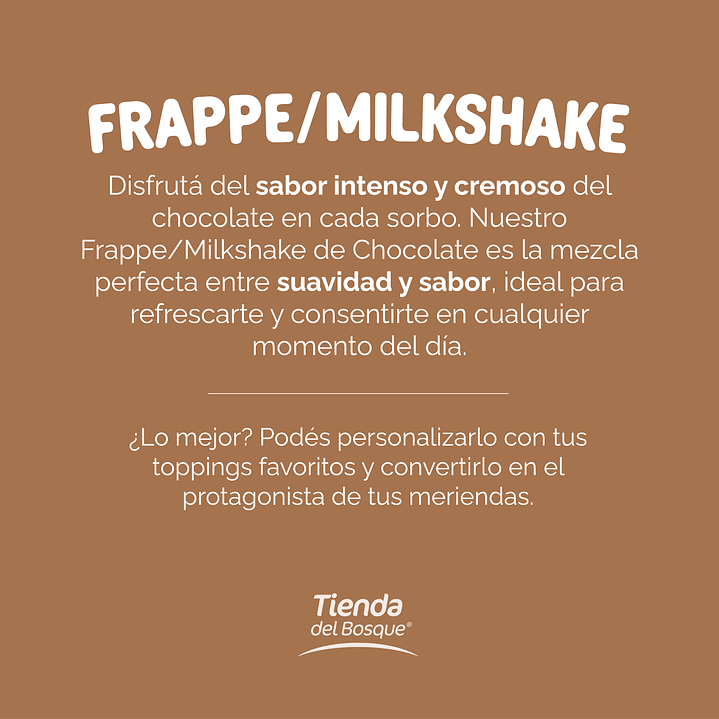Frappe / Milkshake Chocolate 1,5 kg 4