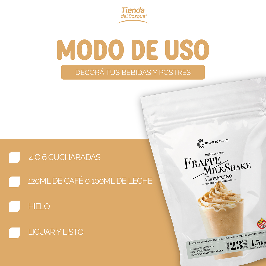 Frappe / Milkshake Capuccino 1,5 kg 3