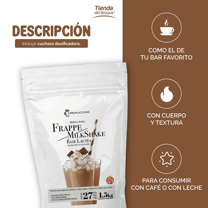 Frappe / Milkshake Base Lactea 1,5 kg 2