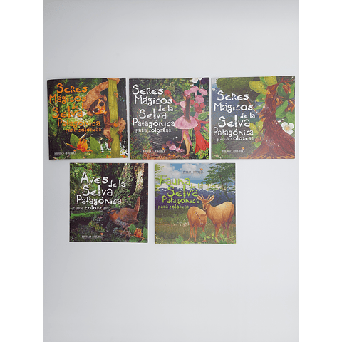 Set De 5 Libros Para Colorear