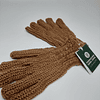 Guantes de lana café