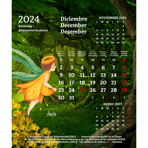 Calendario de Escritorio 2024