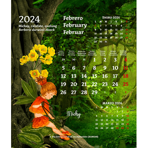 Calendario de Escritorio 2024