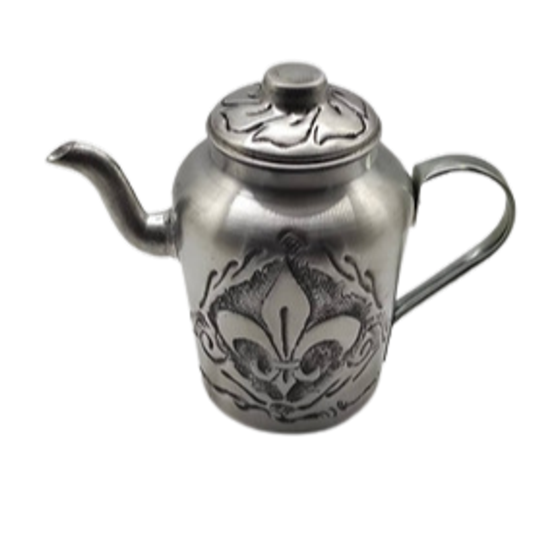 Tetera Tallada Flor De Liz Medio Litro  1