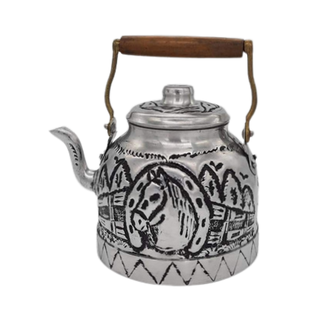 Tetera Tallada Diseño Caballo 1 Lts 1