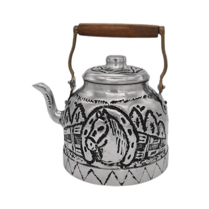 Tetera Tallada Diseño Caballo 1 Lts 1