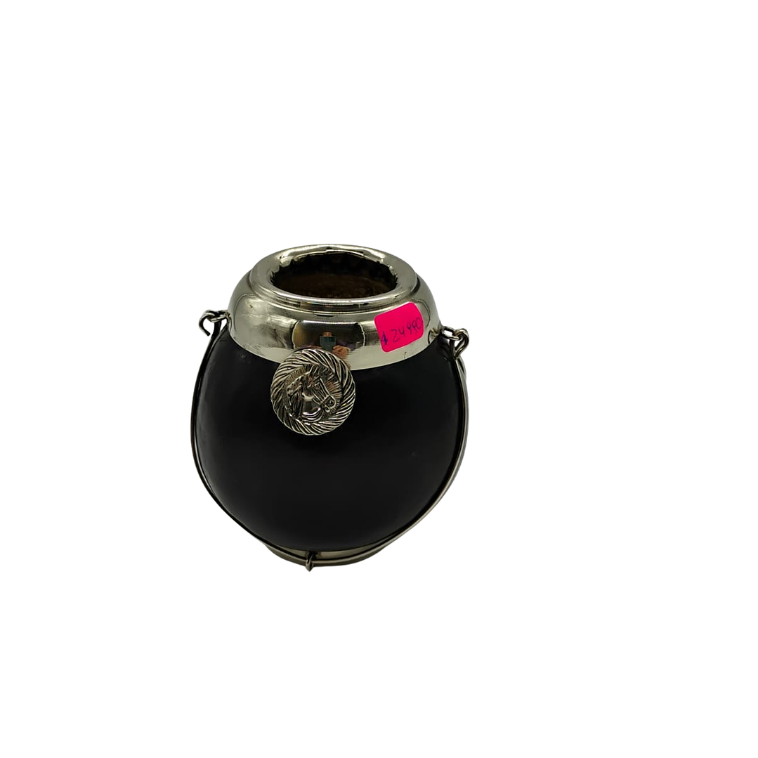 Mate calabaza con aplicaciones en alpaca  1