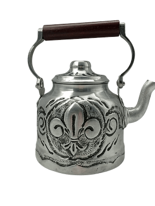 Tetera Tallada Diseño Flor De Liz 1 Lts