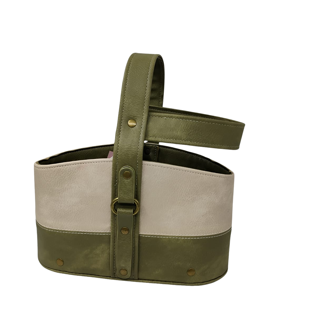 Canasto Matero Cuero Uruguayo 1