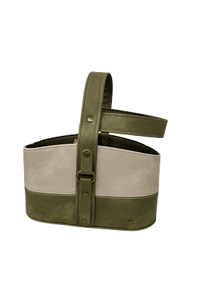 Canasto Matero Cuero Uruguayo