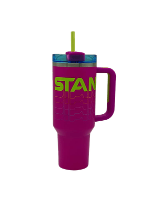 Termo Stanley H2.0 Flowstate Tumblr 1.18 Litros Rosado/Verde
