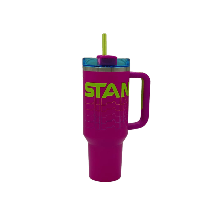 Termo Stanley H2.0 Flowstate Tumblr 1.18 Litros Rosado/Verde 1