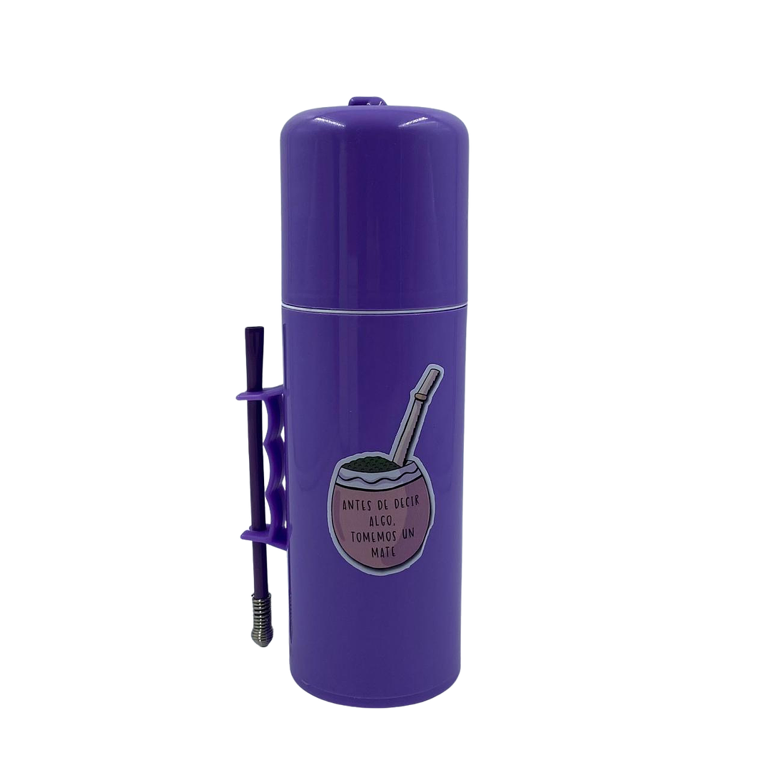 Mate Mágico Morado Con Sticker Morado 1