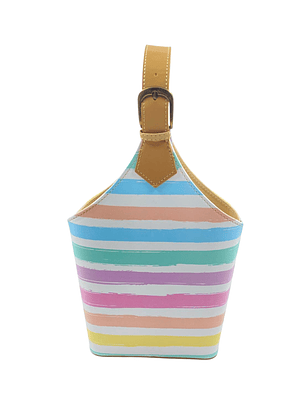 Bolso Matero Lincoln's Rayas Pastel Multicolor