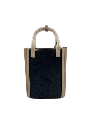 Cartera Matera Lincoln's Beige y Negro