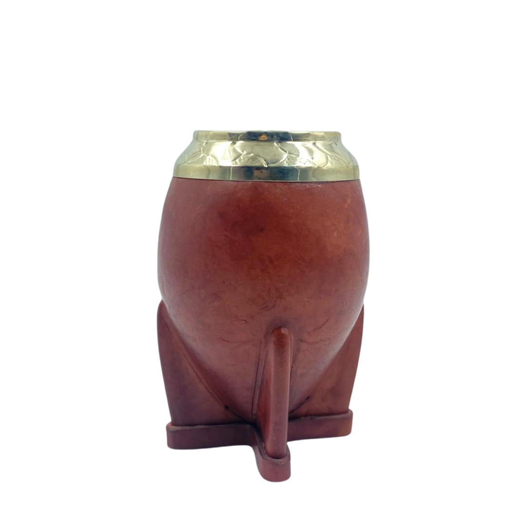 Calabaza Torpedo Café con Virola Alpaca 1