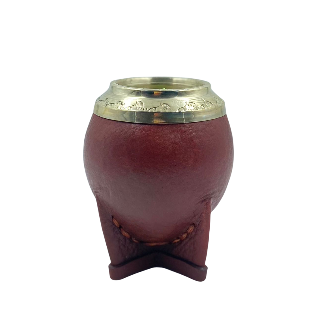 Calabaza Torpedo Café con Virola Alpaca 1